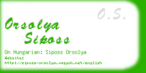 orsolya siposs business card